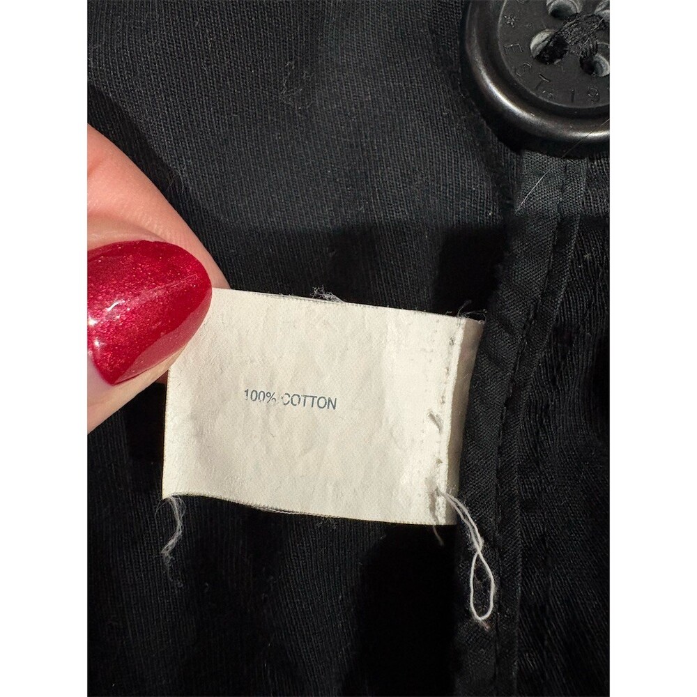 GAP Jacket Womens XL Black Lightweight Button Front Collared Casual - Picture 8 of 8